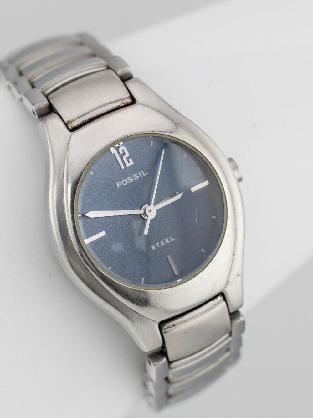 Fossil Steel FS-2690 Men’s Blue Dial Quartz Analog Watch Fresh Battery